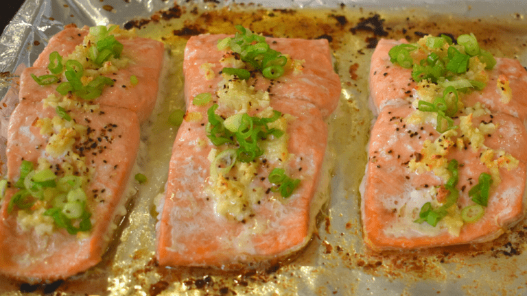 Baked Salmon is a delicious and healthy dish that combines the delicate flavors of fresh salmon with the rich and aromatic seasonings of various herbs and spices.