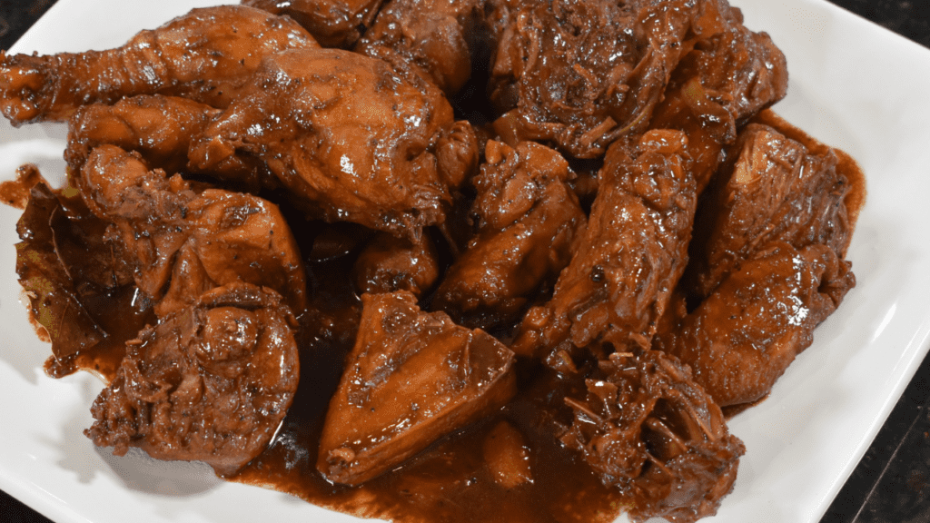 Chicken Adobo is a traditional Filipino dish that has become popular across the world for its unique and delicious combination of flavors. It is a simple stew made with chicken, garlic, vinegar, soy sauce and bay leaves.