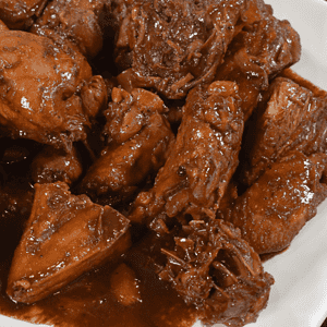 Chicken Adobo is a traditional Filipino dish that has become popular across the world for its unique and delicious combination of flavors. It is a simple stew made with chicken, garlic, vinegar, soy sauce and bay leaves.