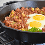 Corned beef hash is a classic dish made of potatoes, onions, and corned beef. It can be cooked in many different ways, but using canned corned beef is one of the quickest methods.