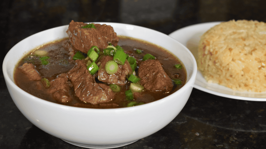 Beef Pares is a famous Filipino dish that originated from the streets of Manila. It is a combination of tender beef, sweet and savory sauce, and garlic fried rice, making it a mouth-watering meal that has captured the hearts and palates of many people.